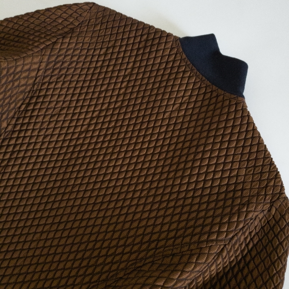 Sent John Patchwork Full-Zipper Mandarin Collar Q… - image 8